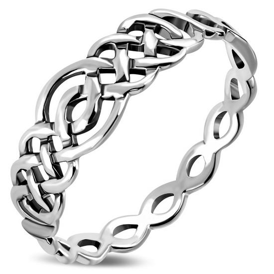 Plain Silver Celtic Knot Ring