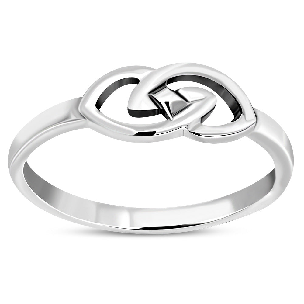 Simple delicate Celtic Knot Silver Ring
