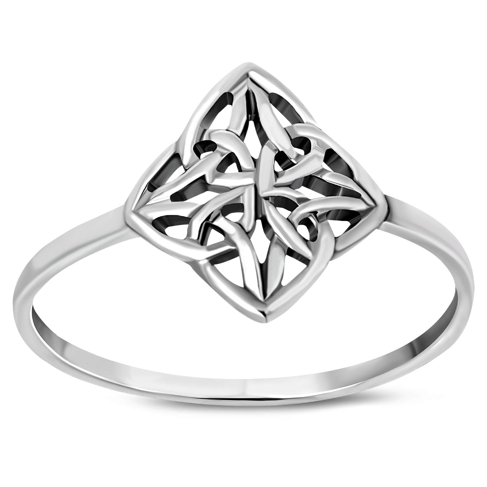 Celtic Knot Plain Silver Ring