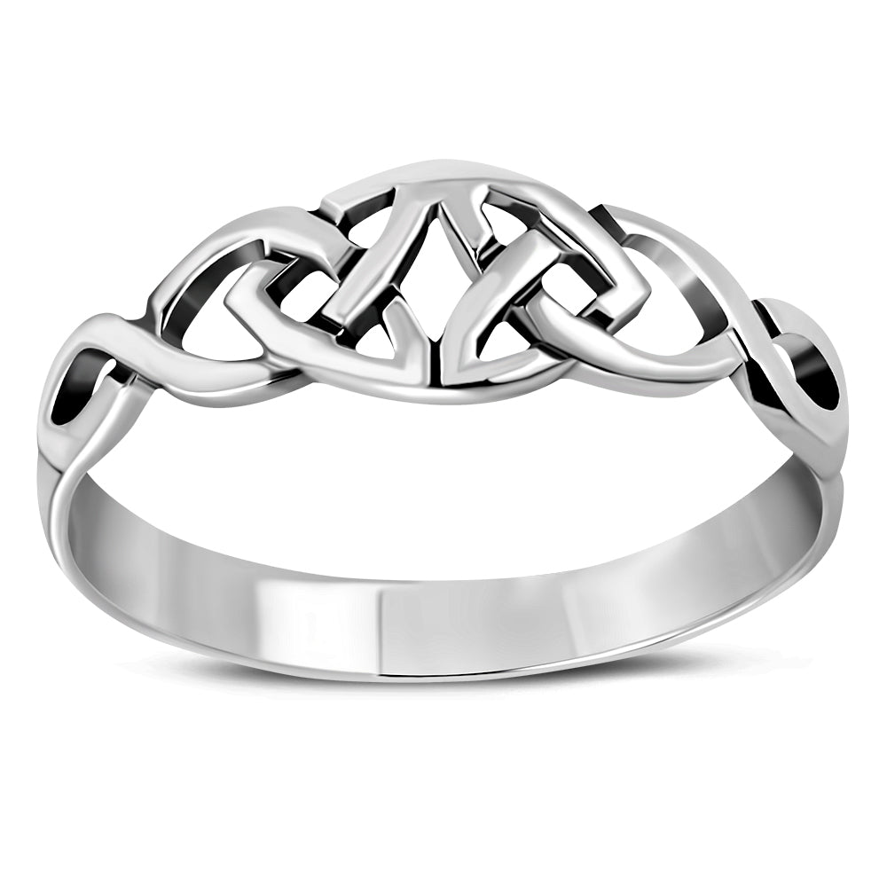 Plain Silver Trinity Knot Ring