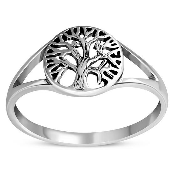 Tree of Life Plain Silver Ring