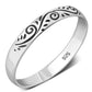 Ethnic Style Sterling Silver Band Ring