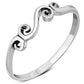 Delicate Spiral Silver Ring