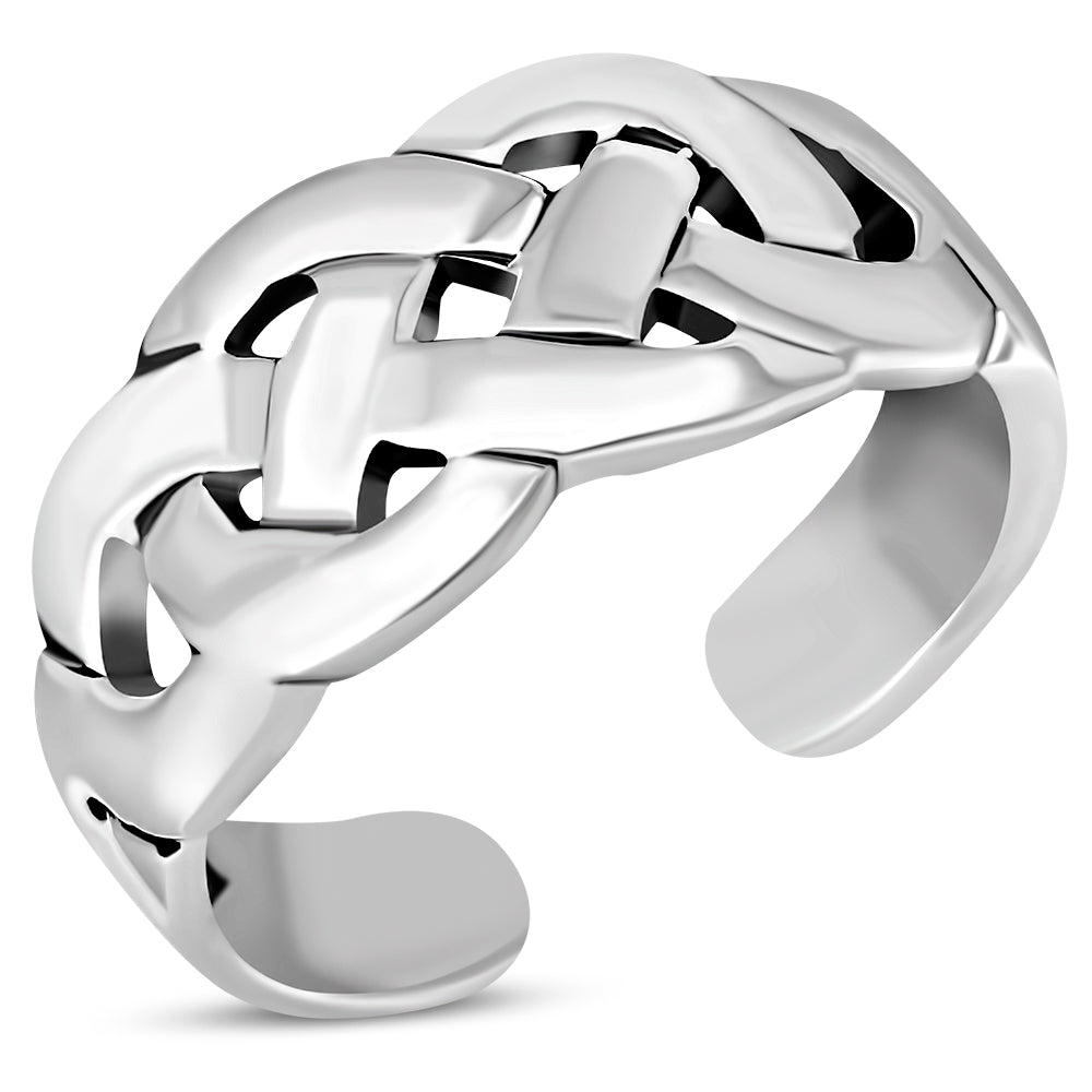 Plain Celtic Toe Ring Sterling Silver