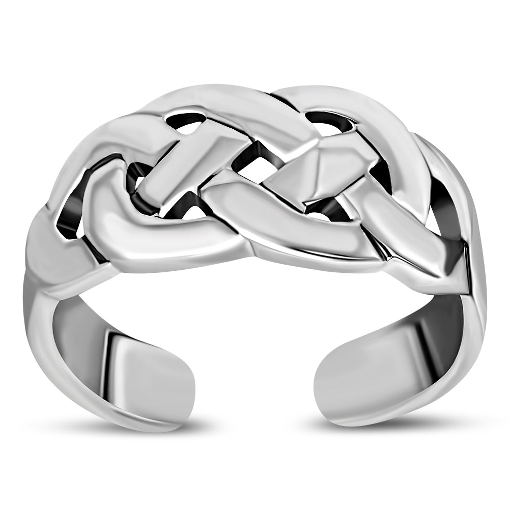 Plain Celtic Toe Ring Sterling Silver