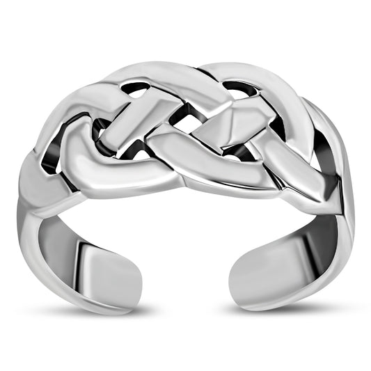 Plain Celtic Toe Ring Sterling Silver