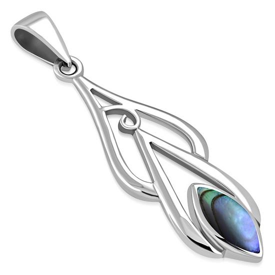 Abalone Shell Silver Pendant