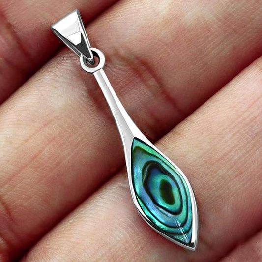 Abalone Shell Silver Pendant
