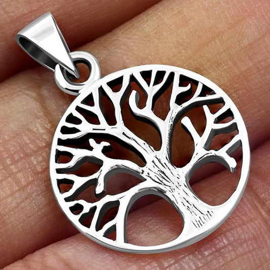 Celtic Tree of Life Silver Pendant