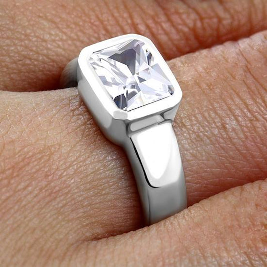 Cubic Zirconia Sterling Silver Ring