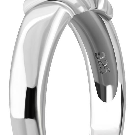 CZ Heart Sterling Silver Ring, r283
