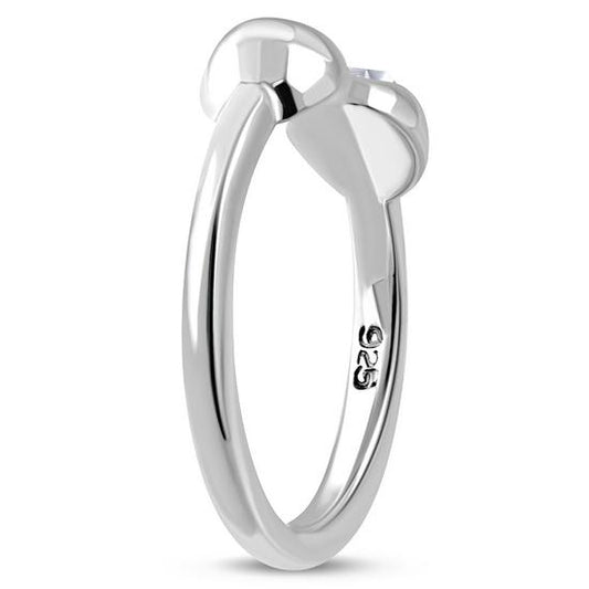 Cubic Zirconia Silver Toe Ring