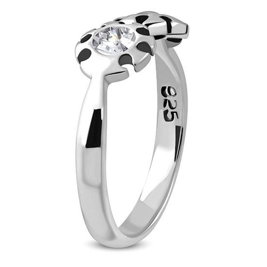Cubic Zirconia Silver Toe Ring