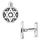 Sterling Silver Star of David Cufflinks