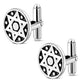 Sterling Silver Star of David Cufflinks