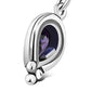 Ethnic Style Silver Earrings w Amethyst CZ