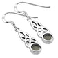 Labradorite Celtic Silver Earrings