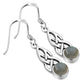 Labradorite Celtic Silver Earrings