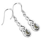Labradorite Celtic Knot Silver Earrings