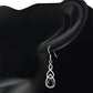 Black Onyx Celtic Knot Silver Earrings