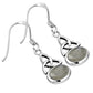 Labradorite Celtic Trinity Knot Silver Earrings