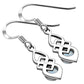 Rainbow Moonstone Celtic Silver Earrings