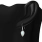 Mother of Pearl Pear/ Teardrop Sterling Silver Earrings