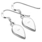 Mother of Pearl Pear/ Teardrop Sterling Silver Earrings