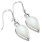 Mother of Pearl Pear/ Teardrop Sterling Silver Earrings