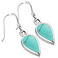 Turquoise Drop Sterling Silver Earrings