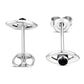 Black Onyx Evil Eye Sterling Silver Stud Earrings