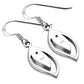 Turquoise Drop Silver Hook Earrings