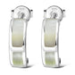 Mother of Pearl Stud Silver Earrings