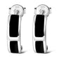 Black Onyx Stud Silver Earrings