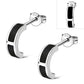 Black Onyx Stud Silver Earrings