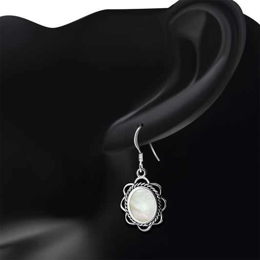 Mother of Pearl Sterling Silver Earrings