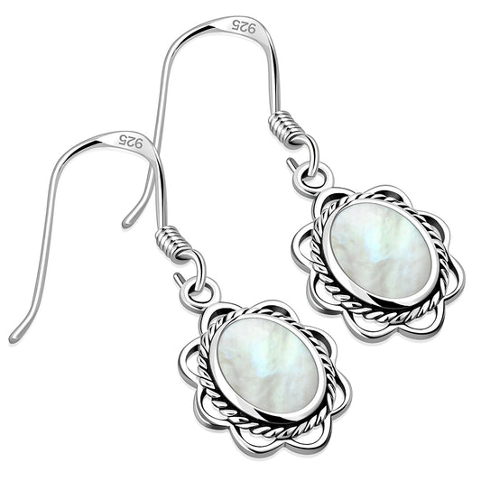 Mother of Pearl Sterling Silver Earrings