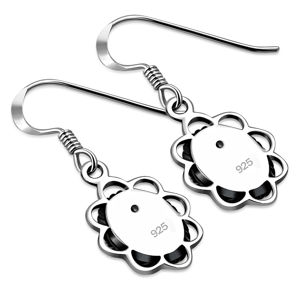 Black Onyx Sterling Silver Earrings
