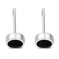 6.20mm | Black Onyx Sterling Silver Stud Earrings