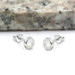 6mm | Mother of Pearl Round Sterling Silver Stud Earrings