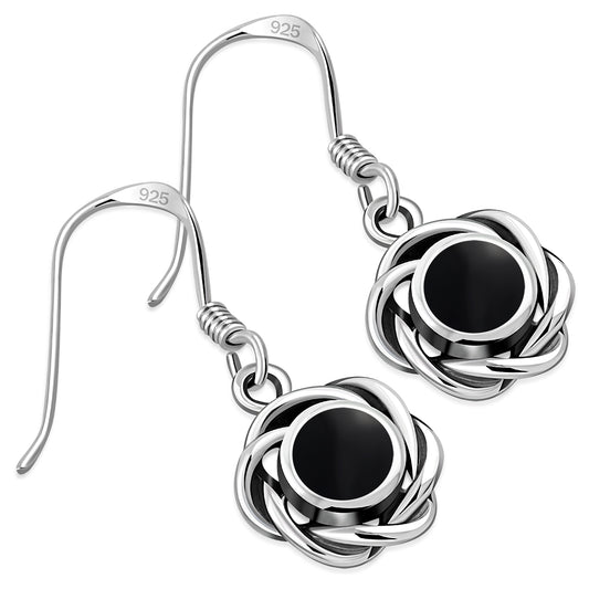 Black Onyx Sterling Silver Earrings