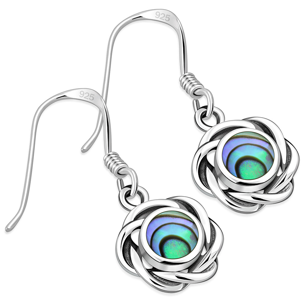 Abalone Shell Sterling Silver Earrings