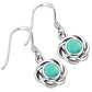 Reconstituted Turquoise Sterling Silver Earrings