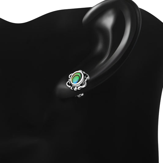 Abalone Shell Sterling Silver Stud Earrings