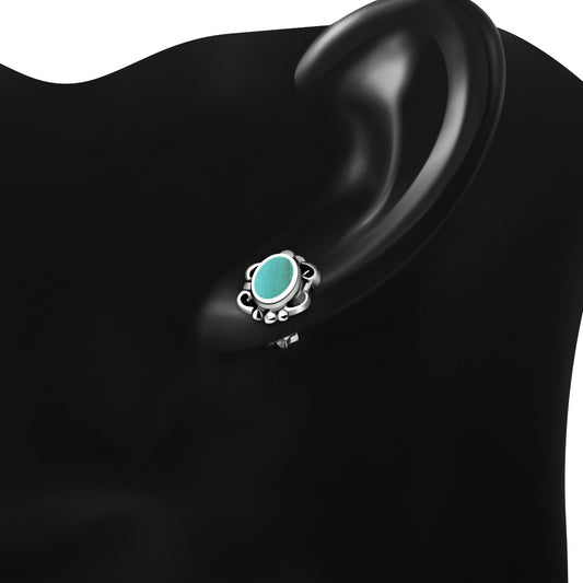 Turquoise Sterling Silver Stud Earrings
