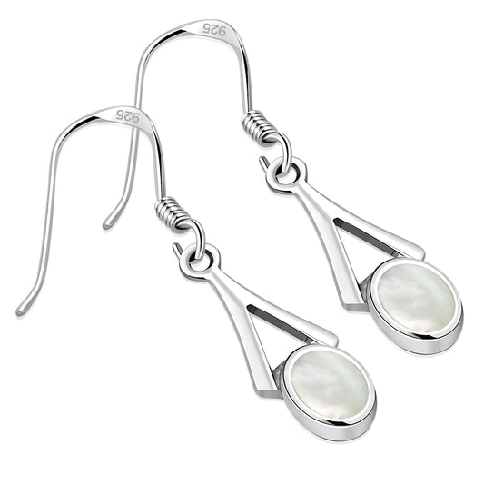 Mother of Pearl Sterling Silver Earrings