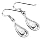 Synthetic Azure Blue Opal Drop Sterling Silver Earrings