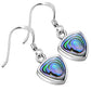 Abalone Shell Reuleaux Triangle Silver Earrings