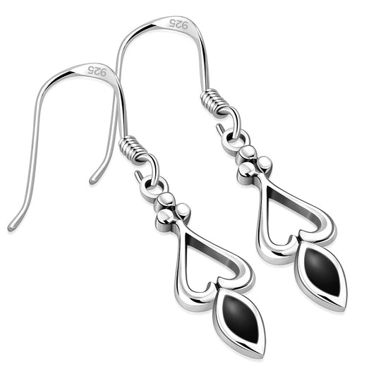 Black Onyx Sterling Silver Earrings