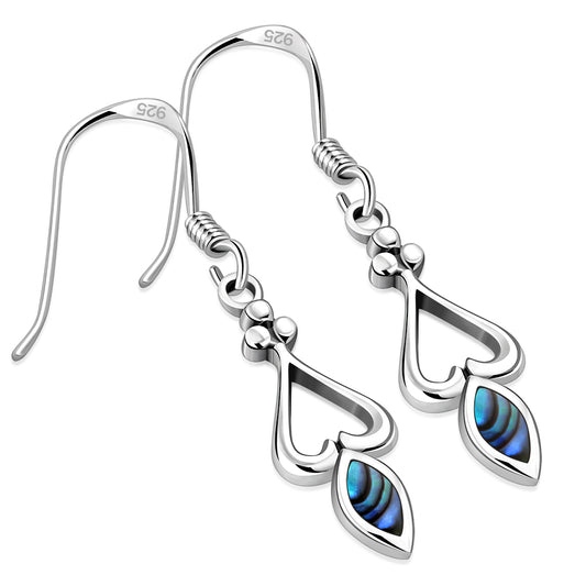 Abalone Shell Sterling Silver Earrings